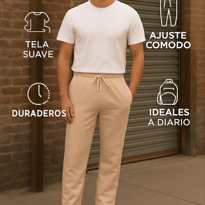 Nuevo Basic & Bold: Jogger Bota Recta para Hombre